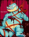  blush bond candy chocolate chocolate_cover feraligatr food gift happy_valentine invalid_tag lake nintendo pok&eacute;mon pok&eacute;mon_(species) video_games 