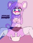  aipom alternate_species animal_humanoid animated blush clothed clothing female hair humanoid humanoidized mammal masturbation nintendo pok&eacute;mon pok&eacute;mon_(species) pongldr pussy simple_background smile solo tail_hand tongue tongue_out vaginal vaginal_masturbation video_games 