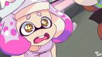  /\/\/\ 2girls 3d_rod! :&gt; animated animated_gif blush brown_eyes buck_teeth commentary crown fingerless_gloves gloves hime_(splatoon) iida_(splatoon) looking_at_another mole mole_under_mouth multiple_girls open_mouth petite puffy_cheeks short_hair snot solo_focus sparkling_eyes splatoon_(series) splatoon_2 surprised sweat sweatdrop symbol-shaped_pupils tearing_up tears tentacle_hair wavy_mouth 