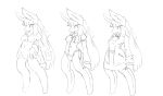  anthro breasts female lagomorph living_suit mammal rabbit simple_background sketch solo sorrynothing standing 