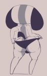  2018 4_fingers animate_inanimate anthro big_butt bulge butt canine clothed clothing dog floppy_ears male mammal nintendo nintendo_switch panties pinup pose rear_view renabu short_stack solo standing switch_dog topless underwear video_games 