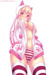  :o animal_ears animal_hood artist_name ass_visible_through_thighs bangs blonde_hair blush breasts cameltoe cat_hood colored_eyelashes covered_nipples double_vertical_stripe drawstring eyebrows_visible_through_hair fake_animal_ears fast-runner-2024 hair_between_eyes hands_in_pockets highres hood hood_up hoodie large_breasts long_hair long_sleeves looking_at_viewer naala navel no_bra nose_blush open_clothes open_hoodie open_mouth original panties paw_print pom_pom_(clothes) red_eyes shiny shiny_hair shirt simple_background slit_pupils solo stomach striped striped_legwear striped_panties thighs underwear watermark web_address white_background white_hoodie 