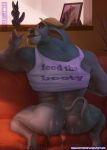  after_sex anthro anus butt chicobo chief_bogo cum disney looking_at_viewer looking_back male muscular presenting presenting_hindquarters tiger_dancer_(zootopia) zootopia 