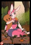  anthro azaleesh carrot clothed clothing eloise female food lagomorph mammal nature rabbit vegetable 