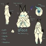  animal_genitalia anthro blush embarrassed herm intersex marine_animal model_sheet nude pafu_(artist) pussy sea_slug seabunny short shy slightly_chubby solo standing tentacles uisce 