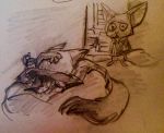  2016 anthro canine clothed clothing comic crying disney finnick fox male mammal nick_wilde nicolaswildes_(artist) pen recorder sad tears zootopia 
