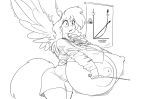  anthro areola big_breasts breast_expansion breasts clothing equine fan_character female friendship_is_magic horse huge_breasts hyper hyper_breasts mammal monochrome my_little_pony nipples pegasus pony simonaquarius thick_thighs wide_hips wings 