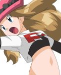  black_gloves elbow_gloves hainchu pokemon pokemon_(anime) pokemon_xy_(anime) serena_(pokemon) team_rocket team_rocket_(cosplay) 