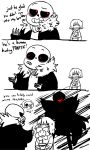  alternate_universe ambiguous_gender animated_skeleton bone clothing comic english_text flora_fauna flower flowey_the_flower flowey_the_flower_(underfell) frisk_(underfell) hi_res human male mammal monochrome papyrus_(underfell) papyrus_(undertale) plant protagonist_(underfell) protagonist_(undertale) red_eyes sans_(underfell) sans_(undertale) simple_background skeleton text undead underfell undertale unknown_artist video_games white_background 