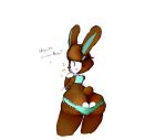  animal_crossing anthro big_butt butt carmen_(animal_crossing) clothing english_text female lagomorph looking_back mammal nintendo panties rabbit simple_background sirphilliam solo text underwear video_games white_background wide_hips 