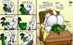  2018 anthro big_breasts big_butt breasts butt cameron_(skunkdude13) caprine clothed clothing digital_media_(artwork) duo eyeshadow female female_on_top forced fur goat hi_res jamearts kiss_mark kissing lipstick lizard makeup male male/female mammal molestation on_top reptile scalie smile toriel undertale video_games white_fur 