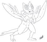  2013 3_toes anthro bulge costume digital_drawing_(artwork) digital_media_(artwork) dragon hi_res looking_at_viewer male mammal nintendo noivern penis_outline pok&eacute;mon pok&eacute;mon_(species) pok&eacute;mon_costume simple_background solo standing stormdragonblue toes video_games white_background wings 