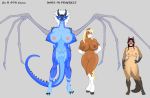  2015 animal_genitalia anne_(hth) anthro big_breasts blonde_hair blue_skin breasts brown_fur canine claws crowchild dickgirl dragon equine eve_(hth) female folf fox front_view fur green_eyes hair hooves horn horse hth_studios hybrid intersex invalid_tag mammal multicolored_fur multicolored_hair multicolored_skin nipples penis penis_tip pussy rio_davis_(hth) sheath simple_background spread_wings toe_claws unfinished white_hair wing_claws wings wolf yellow_eyes 