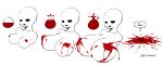  bald big_breasts blood bored breast_expansion breasts dialogue docu_(gb) doppel english_text female goo_creature half-closed_eyes humanoid multiple_positions not_furry open_mouth solo speech_bubble text 