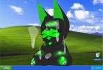  anthro black_fur breasts canine cum cursor cyber digital_media_(artwork) female fur glowing glowing_nipples green_eyes green_nipples green_tongue looking_pleasured mammal mask microsoft_windows moosh_mouse_(artist) neon nipples screen the_matrix tongue tongue_out tribute wolf 