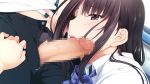  1girl censored iizuki_tasuku kisaragi_maaya mosaic_censoring onee-chan_no_yuuwaku oral penis penis_on_face 