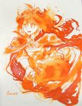  1girl artist_request cape female jewelry lina_inverse long_hair magic slayers solo sorcerer 