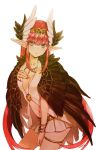  artist_name bangs black_wings bracelet breasts circe_(fate/grand_order) cleavage collarbone dated dress eyebrows_visible_through_hair fate/grand_order fate_(series) feathered_wings feathers fingernails green_eyes hair_between_eyes hand_on_own_chest head_wings hijiri_ruka jewelry long_hair looking_at_viewer medium_breasts nail_polish navel parted_lips pink_nails pleated_skirt pointy_ears red_hair sidelocks simple_background skirt solo thighlet tiara very_long_hair white_background white_dress white_skirt white_wings wings 
