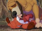  animal_genitalia animal_penis canine canine_penis copper_(fath) disney dog duo eyes_closed fox fox_and_the_hound knot male male/male mammal mcfan penis tod 
