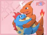  ambiguous_gender charmeleon croconaw glitter hug invalid_color nintendo phrase pok&eacute;mon pok&eacute;mon_(species) star video_games 