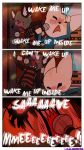  2018 aggressive_retsuko anthro black_nose canine clothed clothing comic english_text eyelashes female fennec fenneko fox fur haida haunterspencer hi_res hyena karaoke male mammal microphone red_panda retsuko sanrio simple_background text 