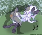  2018 anthro blush breasts butt caprine digital_media_(artwork) female fur hi_res kindreadtv_(artist) kindred_(disambiguation) kindred_(lol) lamb_(lol) league_of_legends mammal mask nude pussy riot_games sheep simple_background thick_thighs video_games 