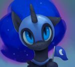  2018 ambiguous_gender armor blue_eyes cute digital_media_(artwork) equine feral friendship_is_magic helmet horn looking_at_viewer mammal my_little_pony nightmare_moon_(mlp) rodrigues404 solo 