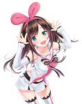  a.i._channel ainili kizuna_ai signed thighhighs 