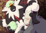  2018 ambiguous_gender balls barazoku bear blush cave censored claw_(pokemon) deep_throat duo eyes_closed fellatio foot_on_head holding_balls inside kemono lemur male male/ambiguous mammal muscular nintendo obese oral overweight panda pangoro passimian pok&eacute;mon pok&eacute;mon_(species) precum primate saliva sex shirosaru steam video_games 