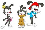  animaniacs dot_warner ishoka wakko_warner yakko_warner 