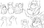  moomin moominmamma moominpappa sniff snork snorkmaiden the_moomins 