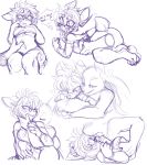  &lt;3 blush cervine claws cuddling doodles eyewear facial_piercing female fluffy glasses grope lewd_(disambiguation) lip_piercing looking_at_viewer mammal mysterious_character piercing scared short_tail thick_thighs xx_g.u.n_xx 