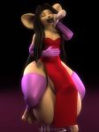  3d_(artwork) anthro anthroanim balls big_balls big_ears clothed clothing digital_media_(artwork) disembodied_hand gang_xi_siyu girly hair huge_balls hyper hyper_balls hyper_lips hyper_penis kangaroo_rat male mammal mouse penis rodent simple_background siyu solo standing thick_thighs wide_hips 