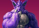  anthro cum cum_covered cum_on_chest cum_on_face horn kuron looking_at_viewer male messy muscular muscular_male nidoking nintendo nude patreon pecs pok&eacute;mon pok&eacute;mon_(species) solo syrinox video_games 