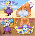  2018 anthro anus breasts broodals digital_media_(artwork) duo female harriet_(mario) human human_on_anthro instant_loss_2koma interspecies looking_at_viewer male male/female mammal mario_bros mating_press minus8 nintendo nipples penetration penis pussy sex super_mario_odyssey thick_thighs vaginal vaginal_penetration video_games 
