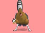  avian big_breasts blush breasts busty_feral butt female feral kakuheiki looking_back nintendo pok&eacute;mon pok&eacute;mon_(species) presenting presenting_hindquarters pussy simple_background solo unfezant video_games 