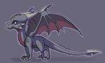  2017 claws cynder digital_media_(artwork) dragon female feral green_eyes horn icelectricspyro membranous_wings scalie simple_background solo spyro_the_dragon video_games western_dragon wings 