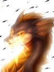  2017 amber_eyes digital_media_(artwork) dragon grey_scales icelectricspyro looking_at_viewer open_mouth scales scalie simple_background teeth tongue western_dragon white_background 