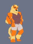  arcanine canine male mammal monchi muscular muscular_male nintendo pok&eacute;mon pok&eacute;mon_(species) solo video_games 