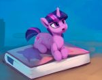  2018 ambiguous_gender book cutie_mark dialogue digital_media_(artwork) english_text equine feral friendship_is_magic hair horn mammal my_little_pony open_mouth rodrigues404 solo text twilight_sparkle_(mlp) winged_unicorn wings 