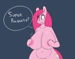  2015 anthro anthrofied areola big_breasts breasts earth_pony english_text equine female friendship_is_magic horse huge_breasts hugtastic_pinkie_pie mammal my_little_pony navel nude pinkie_pie_(mlp) pony slightly_chubby solo somescrub text 