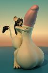  3d_(artwork) anthro anthroanim balls big_balls big_ears digital_media_(artwork) erection gang_xi_siyu girly hair huge_balls humanoid_penis hyper hyper_balls hyper_penis kangaroo_rat male mammal mouse nude penis rodent simple_background siyu smile solo wide_hips 