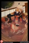  azaleesh bath female ichiro implied_incest male mammal red_panda sachiko 