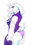  anthro butt caprine clothed clothing female fluffyblarg fur goat horn looking_at_viewer mammal panties smile solo toriel undertale underwear video_games 