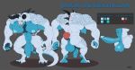  2018 abs anthro anus backsack balls biceps big_balls big_muscles big_pecs big_penis blue_eyes blue_scales claws deathclaw erection facial_piercing fallout flaccid front_view horn hunched_over hyper hyper_muscles invalid_tag jakob_(leodragonarts) male model_sheet muscular navel nipple_piercing nipples nose_piercing nose_ring nude pecs penis piercing ragnarokdragon rear_view ridged_penis scales solo spines standing teeth thick_thighs tusks vein veiny_penis video_games 