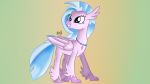  avian feathered_wings feathers female hippogryph jbond my_little_pony purple_eyes silverstream_(mlp) solo wings 