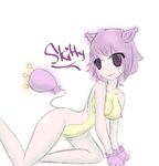  all_fours anthro breasts female nintendo nipples nude pok&#233;mon pok&#233;morph pokemon pussy skitty solo unknown_artist video_games 