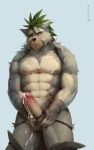  abs balls canine cum cum_on_chest cum_on_face cum_on_penis eyes_closed humanoid_penis male mammal masturbation orgasm penis solo tagme takahirosi wolf 