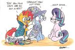  bobthedalek body_pillow dialogue english_text equine friendship_is_magic group hairbrush horn mammal my_little_pony pillow rubix_cube starlight_glimmer_(mlp) sunburst_(mlp) text trixie_(mlp) unicorn 