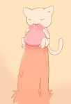  2018 ambiguous_gender anthro big_penis blush cat feline fur happy huge_penis humanoid_penis ifgirl larger_male macro male male/ambiguous mammal micro orange_fur paws penis sex simple_background size_difference smaller_ambiguous sucking young 